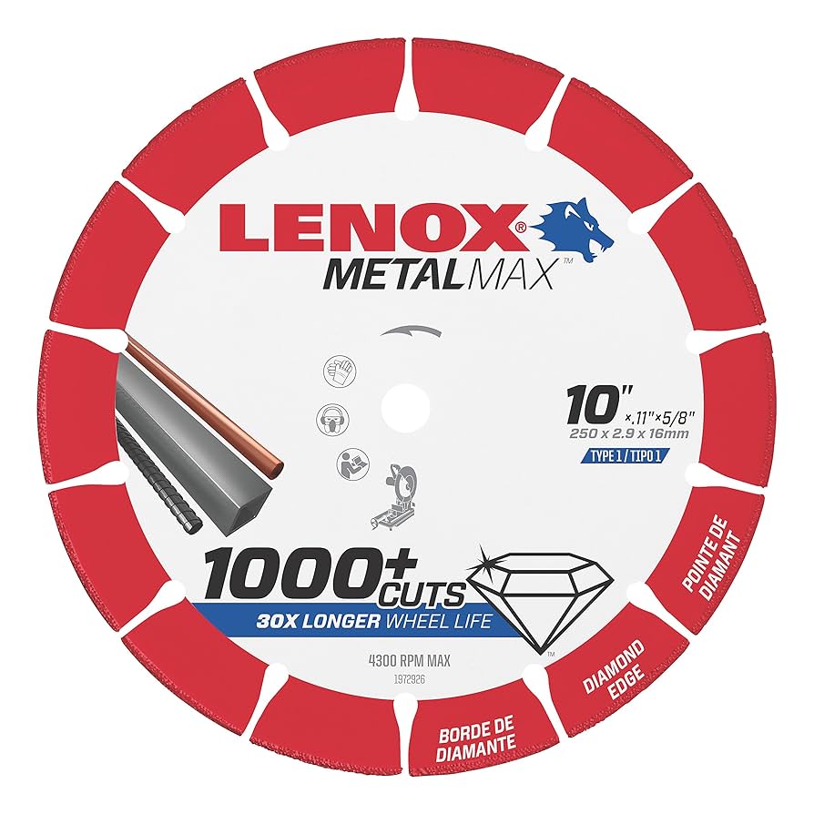 Amazon.com: LENOX Tools METALMAX Cut Off Wheel, Diamond Edge